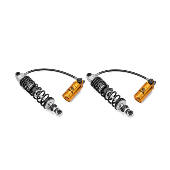 Remote Reservoir Rear Suspension Shocks, Rear Piggyback Shocks for 2014 - 2024 Harley Davidson Touring Models - Mofun - 90105033