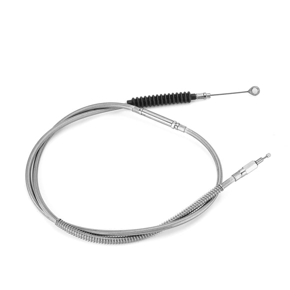 62 3/4" (1594mm) Extended Length Stainless Steel Clutch Cable for Harley Sportster XL 883 1200 Iron - Mofun - 90112006