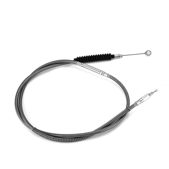 60 3/4" (1543mm) Extended Length Stainless Steel Clutch Cable for Harley Sportster XL 883 1200 Iron - Mofun - 90112008