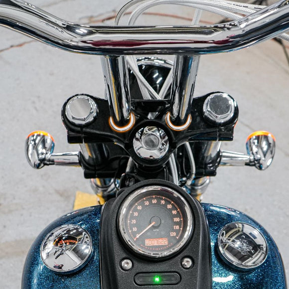 1973 - 2017 Harley Softail/Dyna/FXR CNC Solid Billet Aluminum Handlebar Riser Bushings - Mofun - 90104011