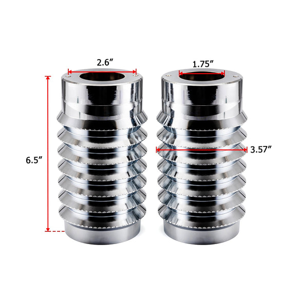 1994 - 2013 Harley Road King Road Glide 6061 Billet Aluminum 6.5" Fork Slider Cover - Mofun - 90706003