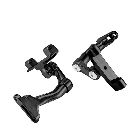 1994 - 2022 Harley Davidson Touring Road King Zinc Alloy Black Rear Passenger Adjustable Floorboard Mount - Mofun - 90406006