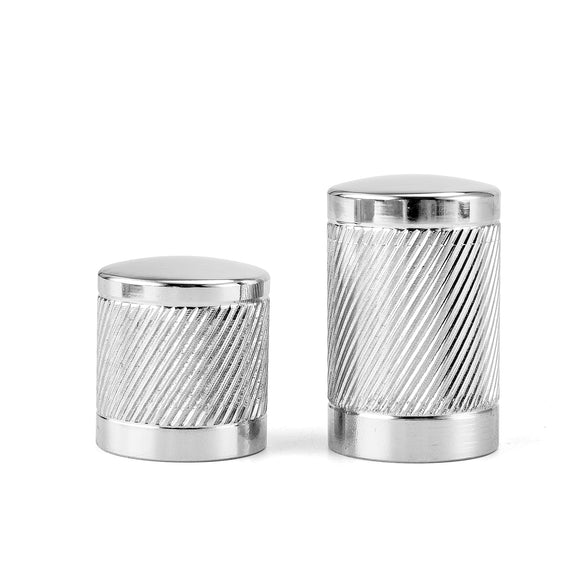 1994 - 2024 Harley Touring Knurling of Beveled Cuts Chrome Docking Hardware Covers - Mofun - 90703008