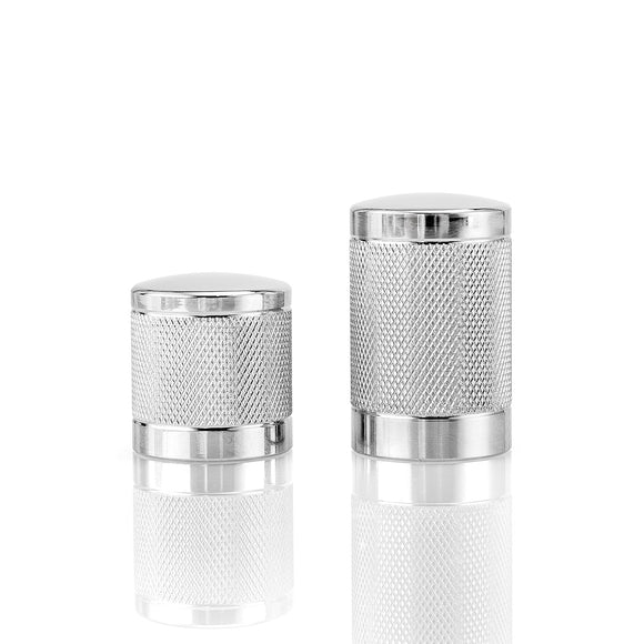 1994 - 2024 Harley Touring Steel Knurled Chrome Docking Hardware Covers - Mofun - 90703012