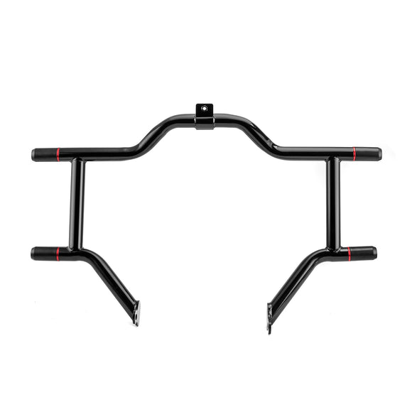 1997 - 2008 Harley Touring Steel Gloss Black Front Highway Engine Guard Crash Bar - Mofun - 90201122