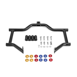 1997 - 2008 Harley Touring Steel Gloss Black Front Highway Engine Guard Crash Bar - Mofun - 90201122