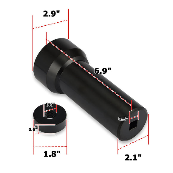 2007 - 2017 Harley Dyna Front 2 - 1/4" Mainshaft Sprocket Lock Nut Socket Tool - Mofun - HD090 - B