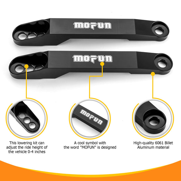 2007 - 2019 Kawasaki Ninja ZX - 14R (ZZR1400) & 2007 - 2021 Concours 1400 Aluminum Adjustable 0" - 4" Rear Lowering Link - Mofun - 90506022