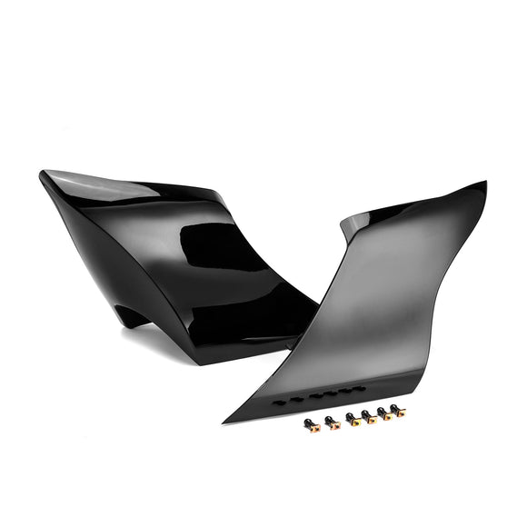 2009 - 2023 Harley Davidson Electra Glide Road King Black ABS Plastic Stretched Extended Side Panel Cover - Mofun - 90211002