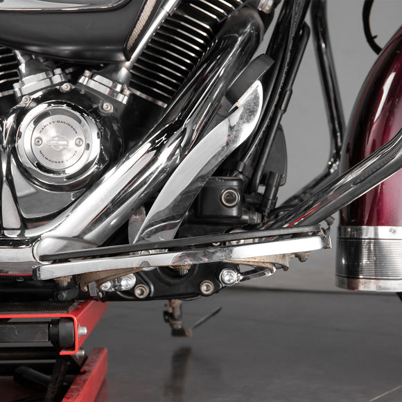 2009 - 2024 Harley Davidson FLHT FLHR FLTR FLHX Steel 2" Forward 1" Outward Driver Floorboard Relocation Brackets - Mofun - 90420021