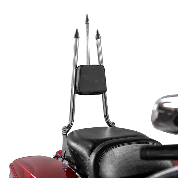 2009 - 2024 Harley Touring 31" Tri Halberd - Shaped Quick Detachable Passenger Backrest Sissy Bar - Mofun - 90302107