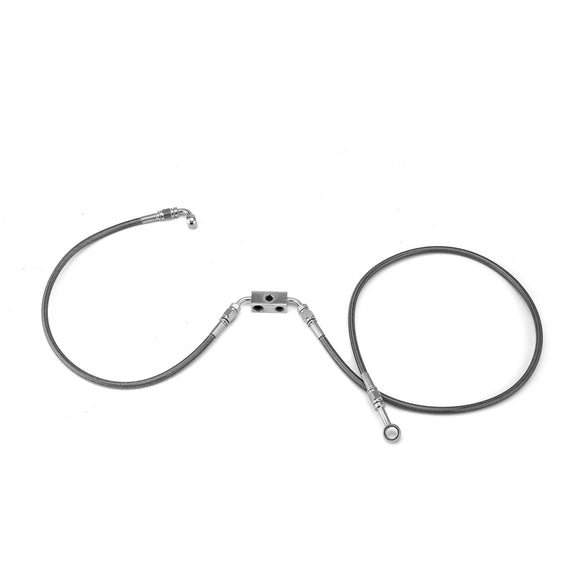 2012 - 2017 Harley Dyna Street Bob/Wide Glide w/ ABS Models Extended Length ABS Hydraulic Front Brake Line Kit (for 16" - 18" Handlebar) - Mofun - 90110264
