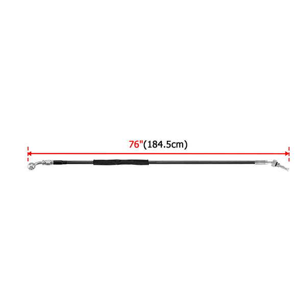 2013 - 2016 Harley CVO Touring 76" Extended Length Stainless Steel Hydraulic Clutch Cable for 16" - 18" Handlebar - Mofun - 90112143