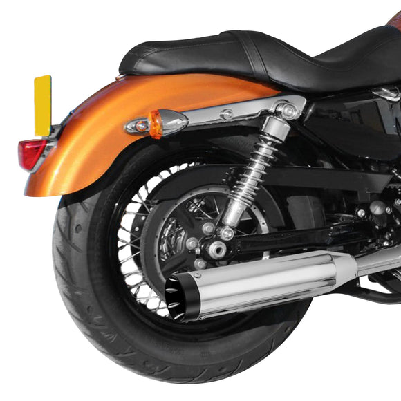 2014 - 2022 Harley Sportster XL 883 1200 Chrome Steel 3" Slip - On Exhaust Muffler - Mofun - 90501013