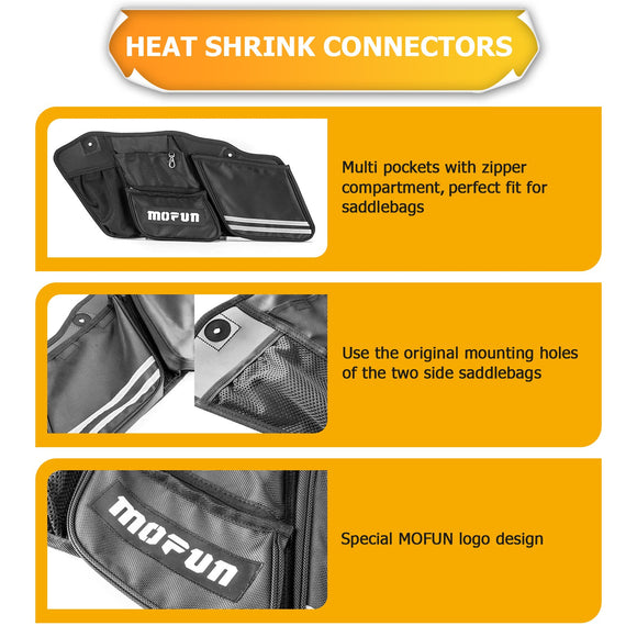 2014 - 2023 Harley Street Glide FLHX Road King FLHR Motorcycle Saddlebag Organizers Bag - Mofun - 90209017