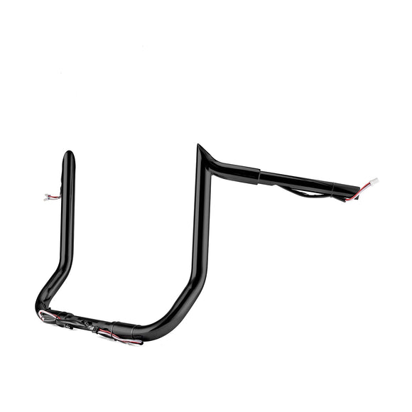 2014 - 2023 Harley Street Glide FLHX w/ Batwing Fairing Models Black 12" Pre - Wired Bagger Handlebar - Mofun - 90101492