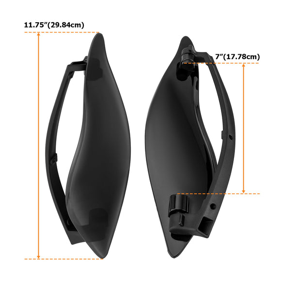 2014 - 2023 Harley Street Glide Road King Bolt - on Adjustable Fairing Side Wings Air Deflectors - Mofun - 90211003