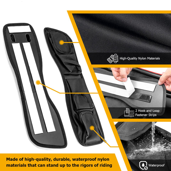 2014 - 2023 Harley Touring Black Nylon Motorcycle Saddlebag Lid Organizer - Mofun - 90209018