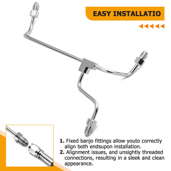 2014 - 2023 Harley Touring Road King/Road Glide/Street Glide Non - ABS Models Extended Length Non - ABS Hydraulic Front Brake Line Kit (for 12" - 14" Handlebar) - Mofun - 90110142