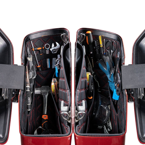 2014 - 2024 Harley Davidson Road King Street Glide Motorcycle Saddlebag Liners w/ Tool Pockets - Mofun - 90209019