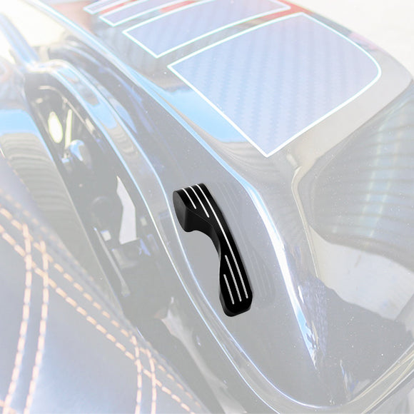 2014 - 2024 Harley Street Glide Road King Aluminum Gloss Black Streamline Saddlebag Lid Lifter - Mofun - 90705002