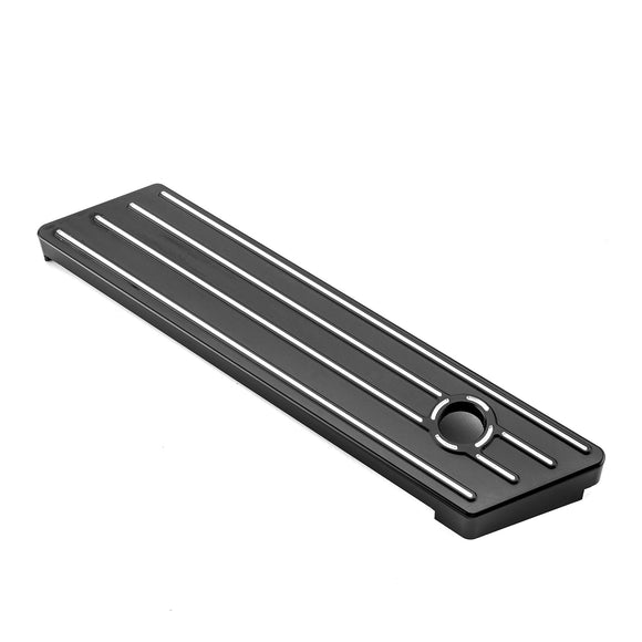 2014 - 2024 Street Glide FLHX CVO Limited FLHTKSE Black Aluminum Saddlebag Latch Cover | Horizontal Stripes - Mofun - 90705014