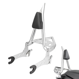 2014 - 2025 Indian Roadmaster/Chieftain/Pursuit/Challenger/Springfield/Vintage Chrome 23" Passenger Backrest Sissy Bar w/ Luggage Rack - Mofun - 90302193