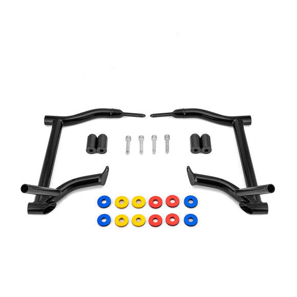 2014+ Harley Street Glide Electra Glide Black Steel Rear SaddleBag Guards Crash Bar - Mofun - 90202027