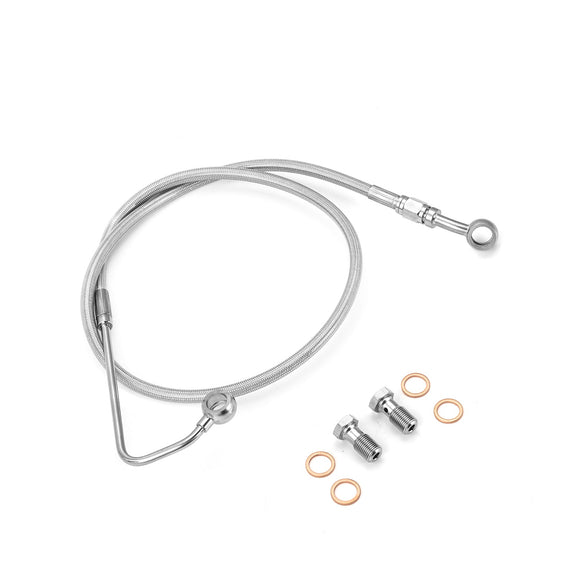 2015 - 2017 Harley Softail Deluxe/Fat Boy Extended Length ABS Upper Hydraulic Front Brake Line Kit for 16" - 18" Handlebar - Mofun - 90110384