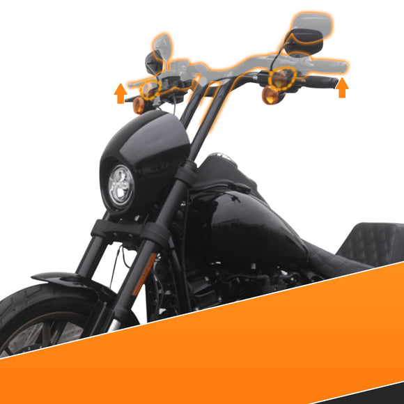 2016 - 2017 Harley Dyna Low Rider / Low Rider S Plug - and - Play 15" Turn Signal Extension Harness - Mofun - 90107046