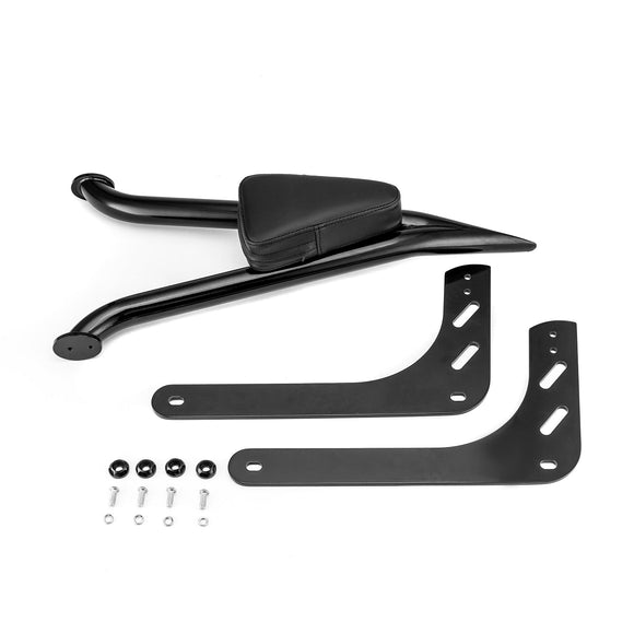 2016 - 2024 Indian Scout Sixty Black Fat Bar 1.3" Quick Release Passenger Backrest Sissy Bar - Mofun - 90302146