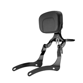 2006 - 2025 Kawasaki Vulcan 900 Matte Black Multi - Function Adjustable Foldable Backrest - Mofun - 90302166