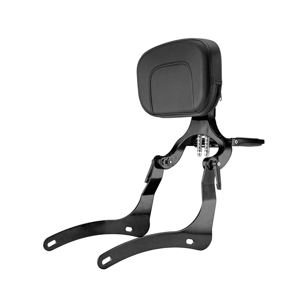 2006 - 2025 Kawasaki Vulcan 900 Matte Black Multi - Function Adjustable Foldable Backrest - Mofun - 90302166