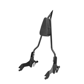 2018 - 2024 Harley Softail Fat Bob 114 FXFB FXFBS Gloss Black 24" Quick Detachable Passenger Sissy Bar Backrest - Mofun - 90302125