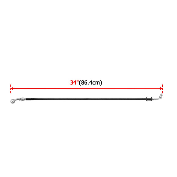 2018 - 2024 Harley Softail Fat Boy 114 / Softail Breakout 34" Extended Length ABS Upper Hydraulic Front Brake Line Kit for 16" - 18" Handlebar - Mofun - 90110423