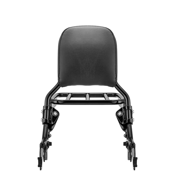 2018 - 2024 Harley Softail Slim Heritage Classic Passenger Backrest Sissy Bar & Luggage Rack Kit - Mofun - HD062 - B+HD063 - B