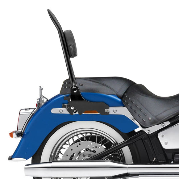 2018 - 2024 Harley Softail Slim Street Bob Gloss Black 24" Passenger Sissy Bar Backrest - Mofun - 90302120