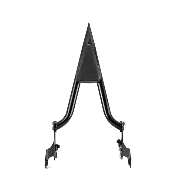 2018 - 2025 Harley Softail Fat Bob FXFB FXFBS Gloss Black 24" Quick Release Passenger Backrest Sissy Bar - Mofun - 90302124