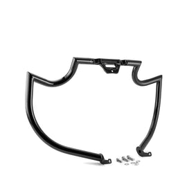 2018 - 2025 Harley Softail Low Rider/Street Bob/Fat Boy Black Highway Bar Front Engine Guard Crash Bar, Sharp Angle - Mofun - 90201072