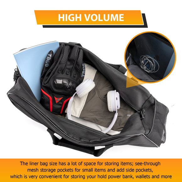 Pair Black Oxford Saddlebag Organizer Liners Bag for 1993 - 2024 Harley Touring Hard Saddlebag - Mofun - 90209021