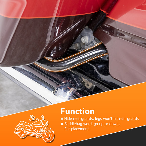 Steel Saddlebag Guards Eliminator Support Bracket Fit for 2014 - 2024 Harley Davidson Touring Models - Mofun - 90206015