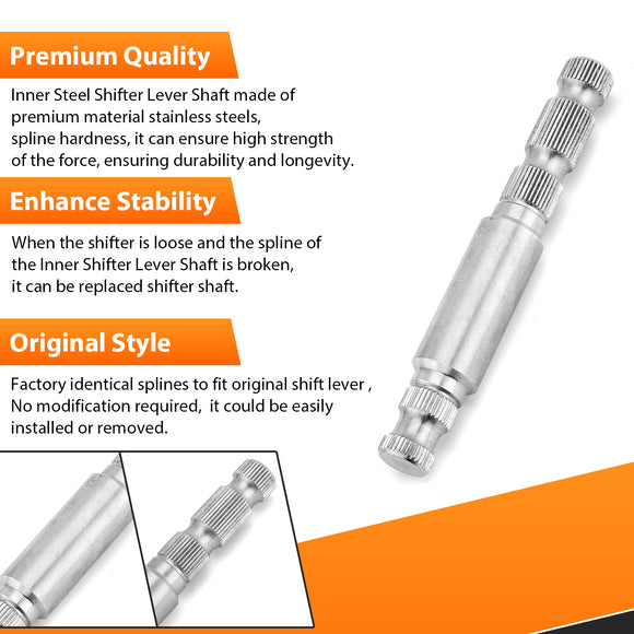 Stainless Steel Inner Steel Shifter Lever Shaft for 2017 - 2024 Harley Davidson Touring Models - Mofun - 90410006