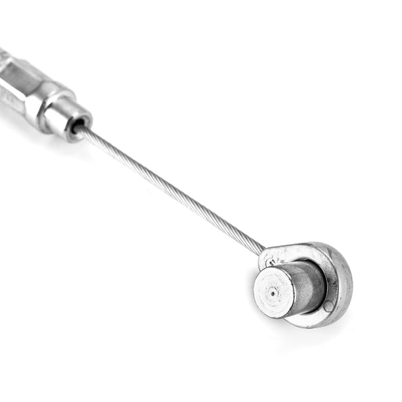 70 11/16" Extended Length Chrome Stainless Steel Clutch Cable for 1987 - 2006 Harley Big Twin & Softail - Mofun - 90112042