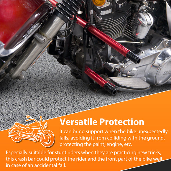 Aluminum CNC Front Highway Engine Guard Crash Bar for 2009 - 2024 Harley Davidson Touring Street Glide/Road King/Road Glide - Mofun - 90201104