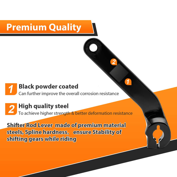 Gloss Black Steel Shifter Shaft Lever Fit for 2017 - 2024 Harley Touring Road King CVO Road Glide - Mofun - 90410010
