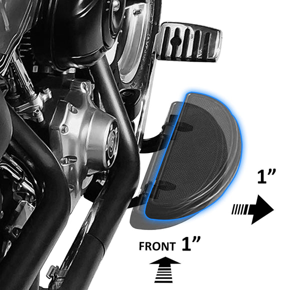Harley 2000 - 2017 Softail FL 1" Adjustment Driver Floorboard Relocation Brackets - Mofun - 90420014