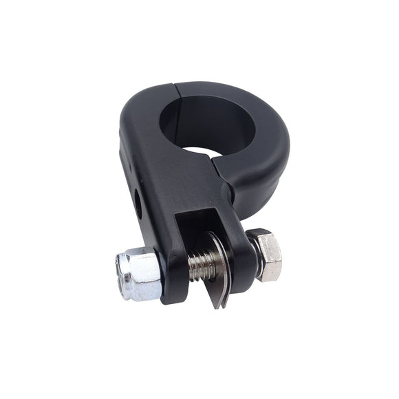 Harley Aluminum Matte Black Engine Guard Peg Mount for 1.25" Diameter Tubing - Mofun - 90402002