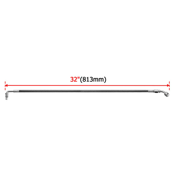 Harley Softail Fat Bob & Low Rider S/ST with ABS 32" Extended Length ABS Upper Hydraulic Front Brake Line Kit - Mofun - 90110401