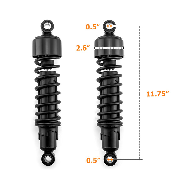 Harley Sportster XL 883 1200 Chrome Preload Adjustable Rear Shocks - Mofun - 90105026