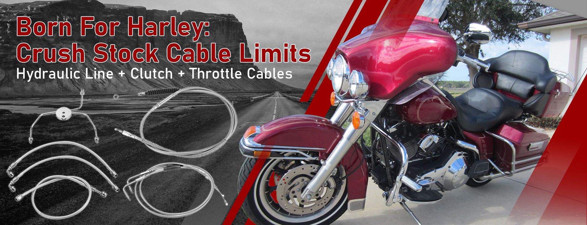 Mofun harley cable kit